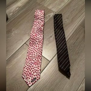 Pink silk tie